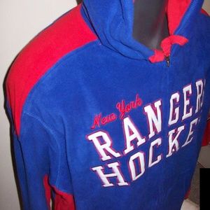 NEW YORK RANGERS Fuzzy Fleece Full Zip Hoody